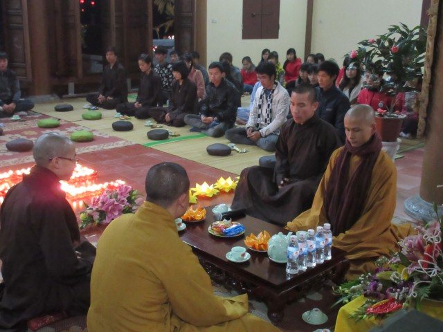 Câu lạc bộ thanh thiếu niên Phật tử chùa Đại Bi làm lễ tất niên