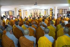 Đại diện 18 Trường hạ Phật giáo Hà Nội về Tổ đình Viên Minh lễ tạ Đức Đệ Tam Pháp Chủ