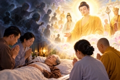 Khi lâm chung thấy Phật và người thân, có nên đi theo?