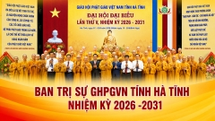 Đại hội Phật giáo tỉnh Hà Tĩnh lần thứ V: Suy tôn HT. Thích Bảo Nghiêm ngôi vị Chứng minh, suy cử  TT. Thích Chiếu Tuệ Trưởng BTS GHPGVN tỉnh nhiệm kỳ 2026 – 2031