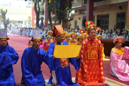 Lễ giỗ Quốc Tổ Hùng Vương tại chùa Bằng - Hà Nội