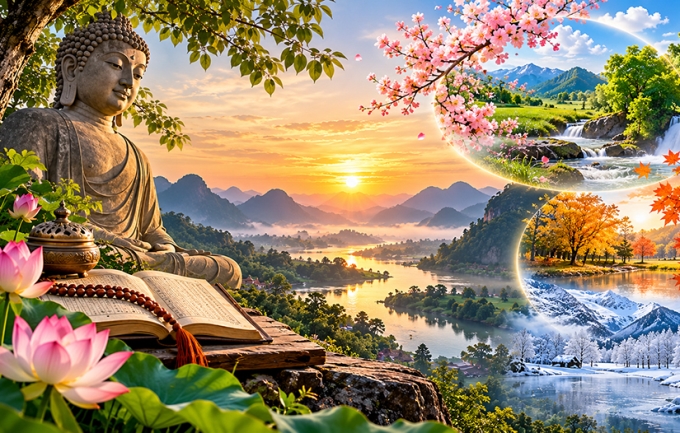 Bản thể và hiện tượng trong thi kệ 'Thị pháp vị pháp trụ, thế gian tướng thường trụ'
