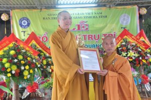 Hà Tĩnh: Lễ bổ nhiệm trụ trì chùa Thanh Quang