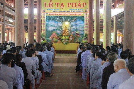 Hà Tĩnh: Lễ tạ pháp tại trường hạ Thanh Lương mùa an cư PL 2559