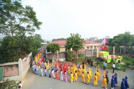 Lễ cung rước tôn tượng Phật tại chùa Hòa Phúc