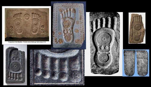Các họa tiết dưới dấu chân Phật (Buddhapada, Buddha Footprint)
