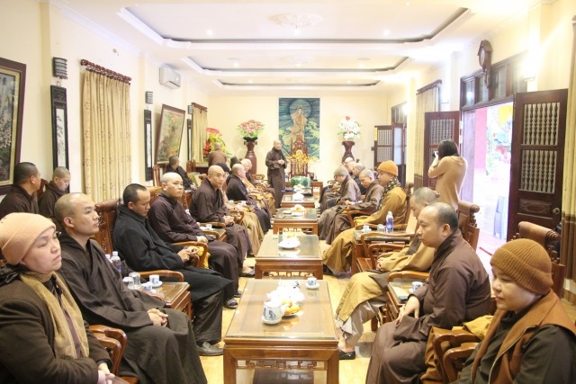 Hà Nội: Ban Hoằng pháp TƯ khu vực phía Bắc họp mặt đầu xuân Ất Mùi tại chùa Bằng