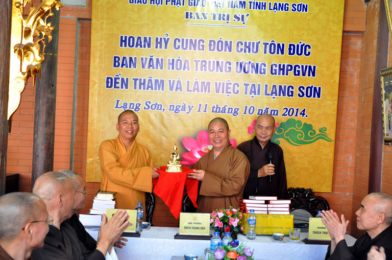 Ban Văn hóa Trung ương GHPGVN thăm và làm việc với GHPGVN tỉnh Lạng sơn