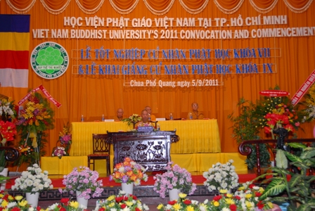 TPHCM:Lễ tốt nghiệp Cử nhân Phật học khóa VII (2007 - 2011) Học viện Phật giáo Việt Nam