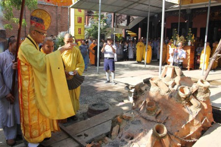 Lễ chú nguyện đúc tượng Phật A Di Đà tại chùa Kỳ Viên Đà Nẵng