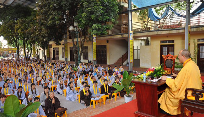 Ngày tu an lạc tháng mười năm Giáp Ngọ tại Chùa Bằng