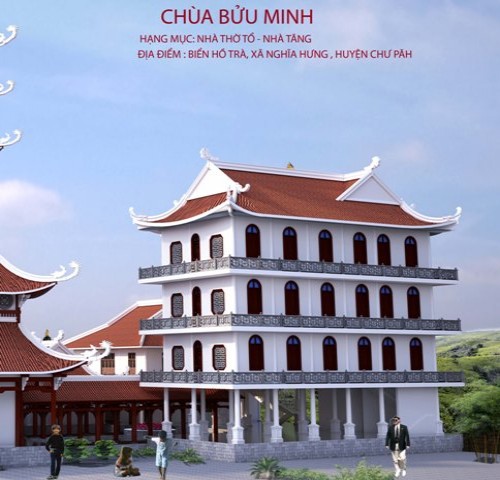 Thư mời tham dự lễ đặt đá xây dựng nhà thờ tổ - nhà tăng chùa Bửu Minh