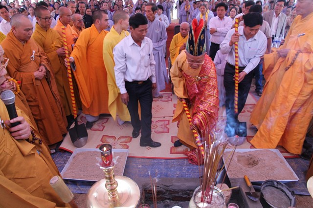 Lễ đặt đá khởi công trùng tu chùa Bửu Sơn Gia Lai