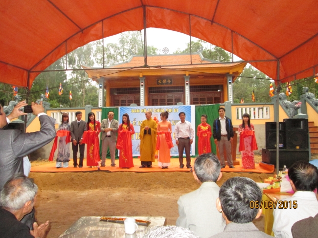 Hà Tĩnh: An vị tôn tượng Phật và khánh thành ngôi chùa cổ Đại Bi