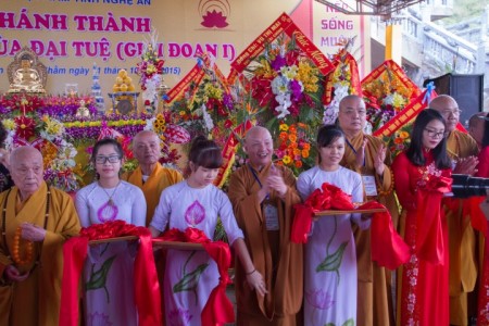 Nghệ An: Đại lễ khánh thành chùa Thượng - chùa Đại Tuệ 