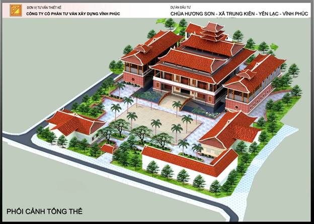 Kiến thiết chùa Hương Sơn - Vĩnh Phúc