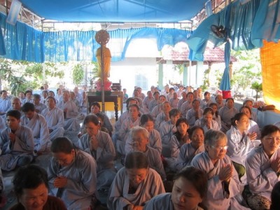 Chùa Minh Châu tổ chức khóa tu niệm Phật dành cho người khiếm thị