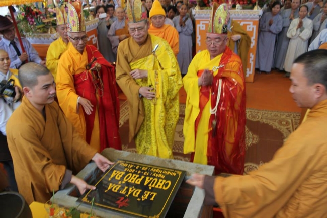 Đắk Lắk: Lễ đặt đá đại trùng tu chùa Phổ Đà