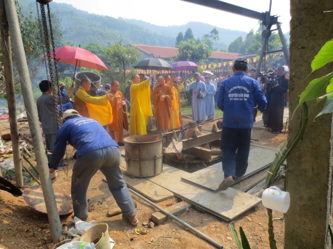  Lễ đúc đại hồng chung tại chùa Thanh Lanh Vĩnh Phúc