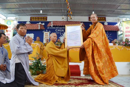 ĐakLak: Lễ bổ nhiệm trụ trì chùa Tuệ Vân huyện Ea Kar