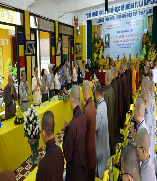 Hội thảo khoa học 'Cư sĩ Chánh Trí – Mai Thọ Truyền với Hội Phật học Nam Việt'
