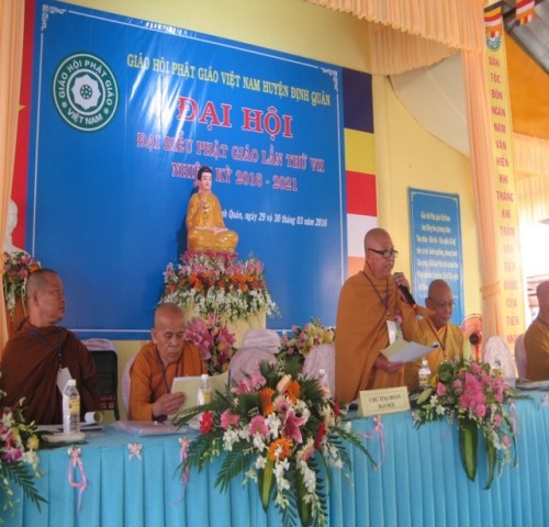 Đồng Nai: Đại hội Phật giáo huyện Định Quán Khóa VII (nhiệm kỳ 2016-2021)