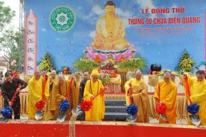 Bắc Ninh: Động thổ trùng tu xây dựng chùa Diên Quang