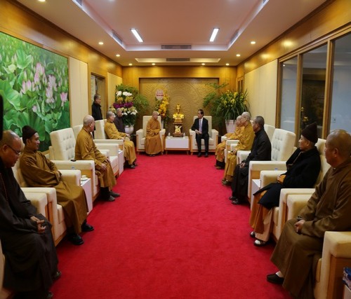  GHPGVN chúc Tết bộ Công an và Văn phòng Chính phủ