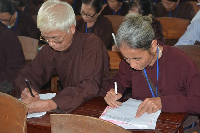 Phú Thọ: Khóa thi kiểm tra chất lượng lần I lớp bồi dưỡng giáo lý cho Phật tử