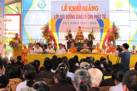 Phú Thọ: Khai giảng lớp bồi dưỡng giáo lý cho Phật tử