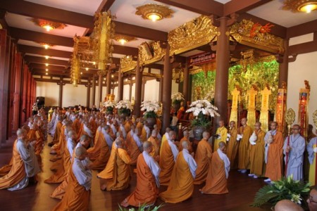 Đại giới đàn Cam Lộ Giác Ngộ ngày thứ 2 - Lễ cung an chức sự