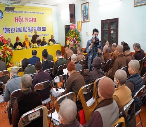 Hội nghị tổng kết công tác Phật sự năm 2020 của BTS GHPGVN Thành phố Hà Nội