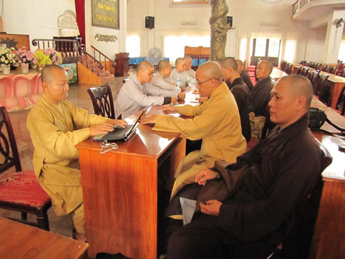 Công tác chuẩn bị lễ tốt nghiệp cử nhân Phật học khóa VII và tổng khai giảng khóa IX Học viện Phật giáo Việt Nam
