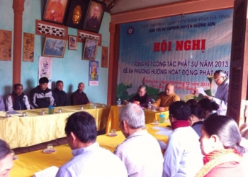 Phật giáo huyện Hương Sơn Hà Tĩnh tổng kết công tác Phật sự năm 2013