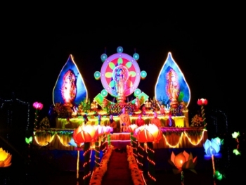 Chùa Ninh Tảo Hà Nam cử hành lễ vía Đức Phật A Di Đà