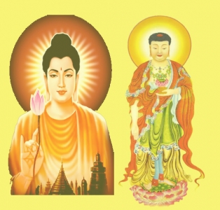 Tôn tượng đức Phật Thích Ca Phật A Di Đà khác nhau ở điểm nào?