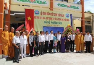 Long An: Thành lập trường tư thục miễn học phí Bồ Đề Phương Duy