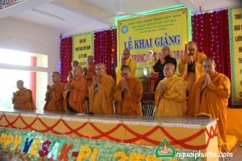 Lễ khai giảng Đạo tràng Bát Quan Trai tại chùa Hồ Sơn, TP Tuy Hòa