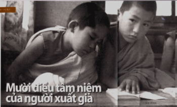 10 điều tâm niệm của người xuất gia