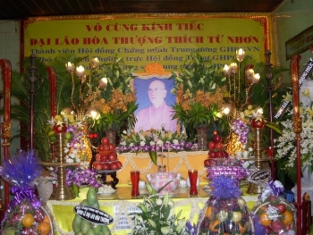 Tang lễ Hòa thượng Thích Từ Nhơn chiều 28/4: Lễ bạch Phật, yết Tổ