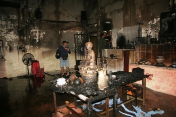 TPHCM: Cháy chùa Định Huệ, một cụ ông thiệt mạng