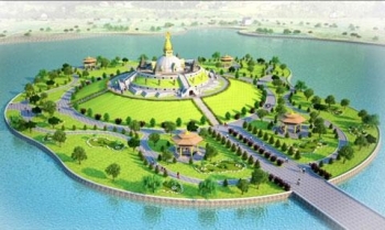 Vĩnh Phúc: Đúc tượng đồng Ngũ Trí Như Lai tại Đại bảo tháp Mandala Tây Thiên