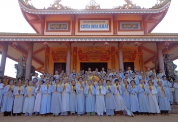 Đăk Nông: Hội người cao tuổi chùa Hoa Khai tổng kết công tác Phật sự năm 2012