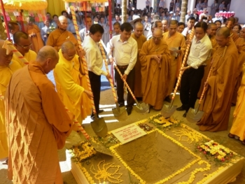 Chùa Bữu Hiệp Quảng Nam lễ đặt đá an vị tôn tượng Quán Thế Âm Bồ Tát