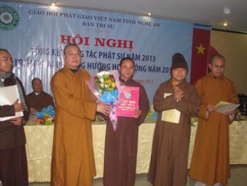 GHPGVN tỉnh Nghệ An tổng kết công tác Phật sự năm 2013