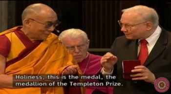 Đức Đạt Lai Lạt Ma phát biểu tại Lễ trao giải Templeton 2012