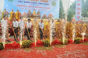Hà Tĩnh: Long trọng tổ chức lễ động thổ chùa Giai Lam - Tịnh Pháp