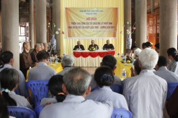 PG Hà Tĩnh Hội nghị triển khai công tác tổ chức Phật đản, An cư kiết hạ PL 2558