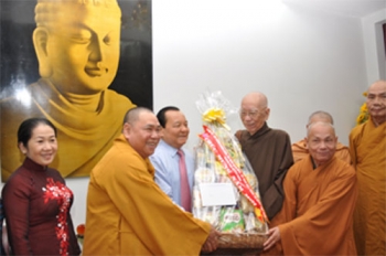 Lãnh đạo Tp. Hồ Chí Minh thăm và chúc tết GHPGVN