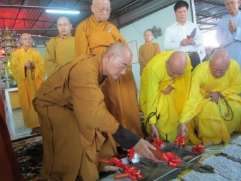 Lễ đặt đá trùng tu chùa Linh Sơn Pháp Ấn